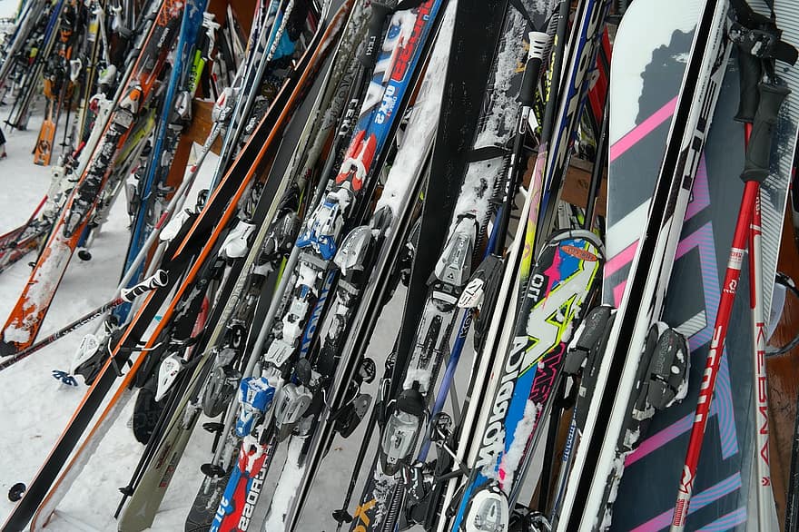 tuned up skis